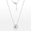 COLAR BASIC CADEADA 1,5MM MEDALHA VAZADA URSO DOURADO ZIRCÔNIA BLACK