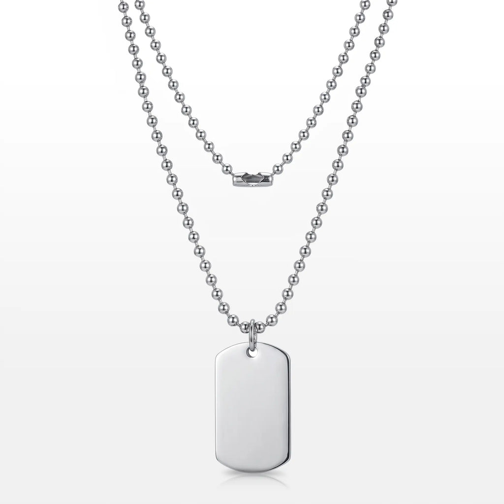 COLAR MASCULINO PLAQUINHA MILITAR