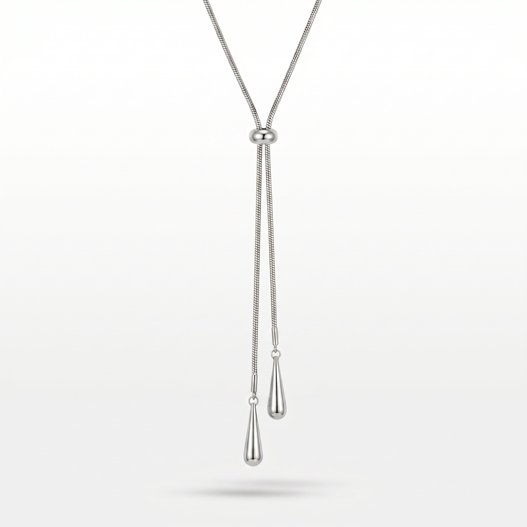 COLAR PRIME PENDENTE GOTA DUPLO