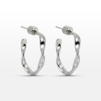 BRINCO GEOMETRIC ARGOLA ORGÂNICA FECHO REDONDO