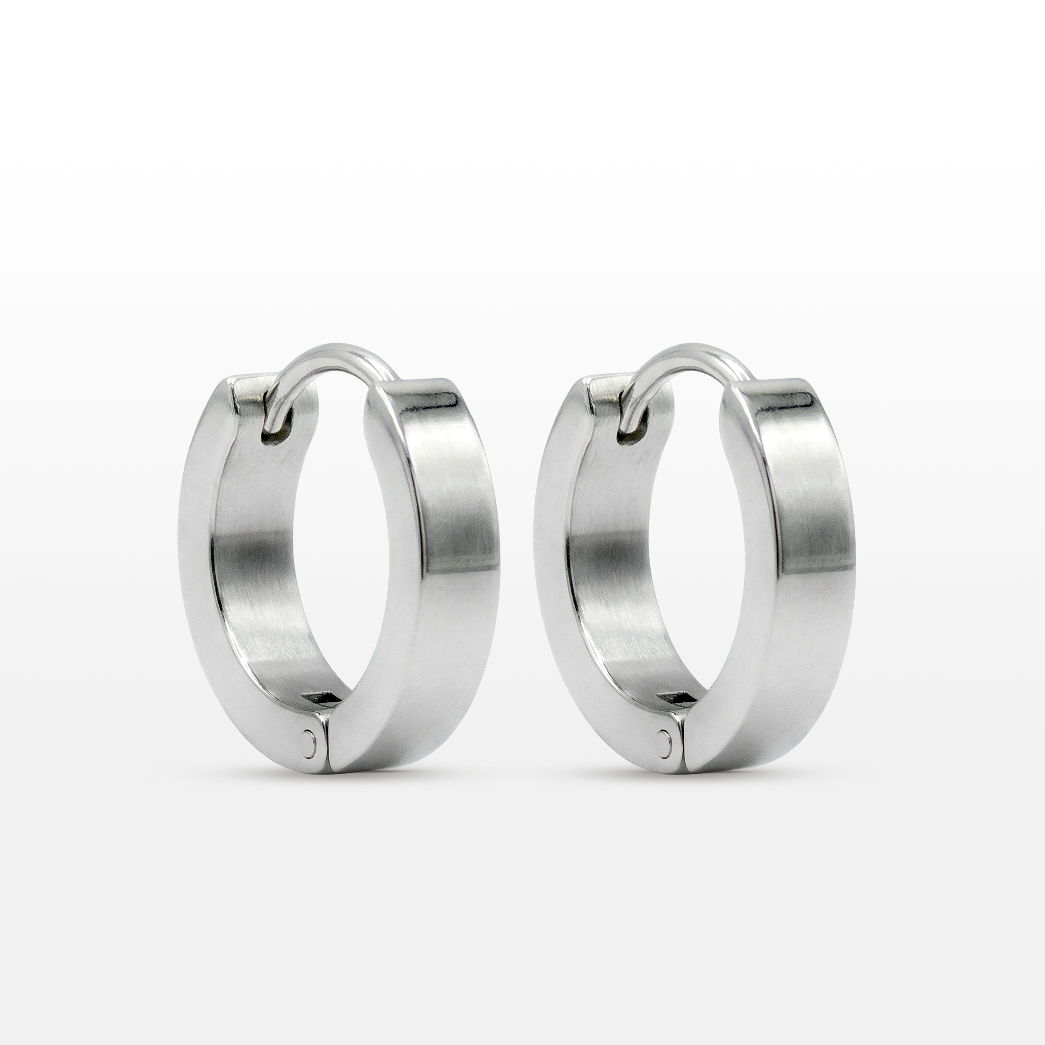 BRINCO ARGOLA AÇO POLIDO