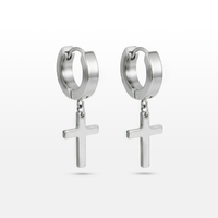 BRINCO FAITH ARGOLINHA PENDENTE CRUZ