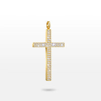 PINGENTE FAITH CRUZ COM ZIRCÔNIAS