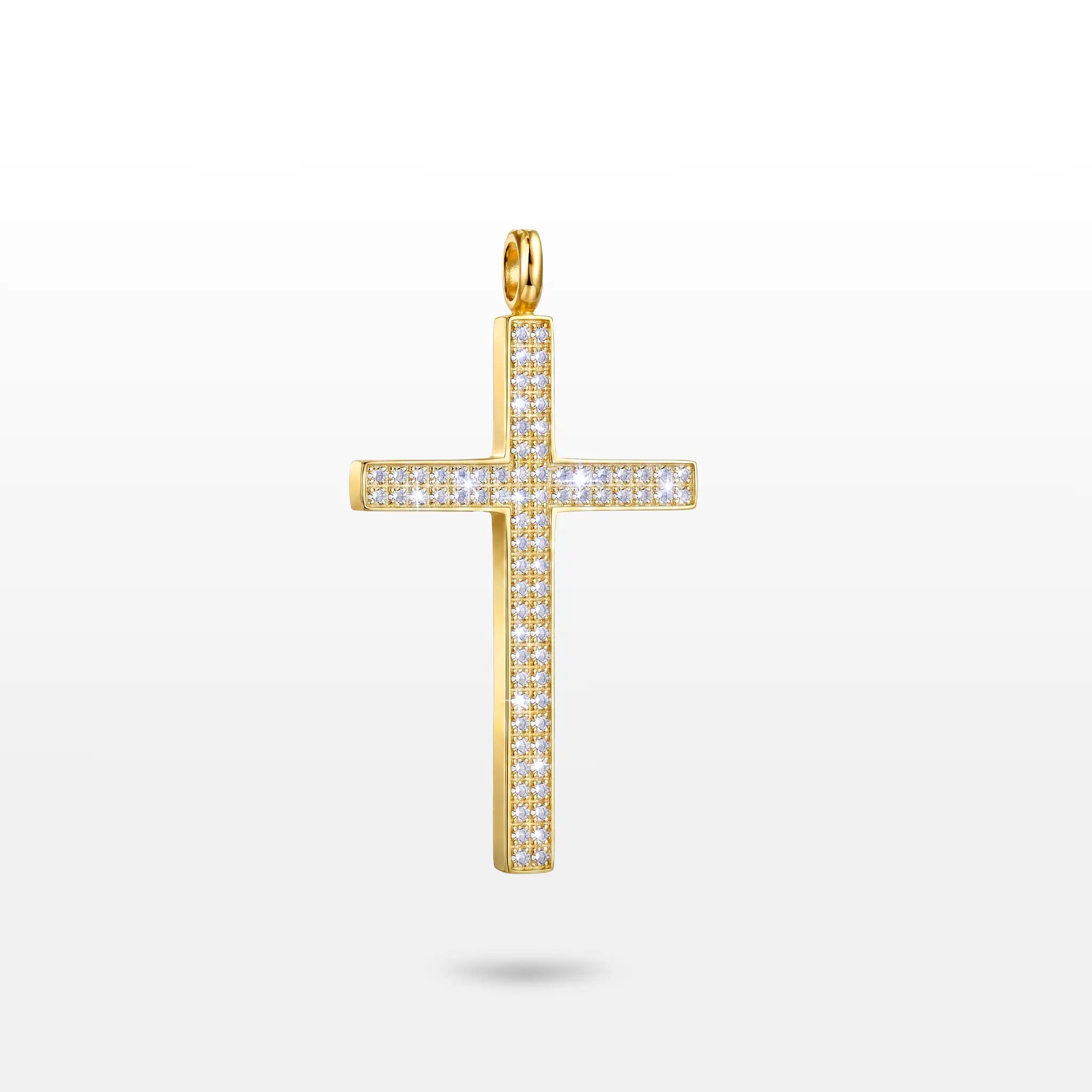 PINGENTE FAITH CRUZ COM ZIRCÔNIAS