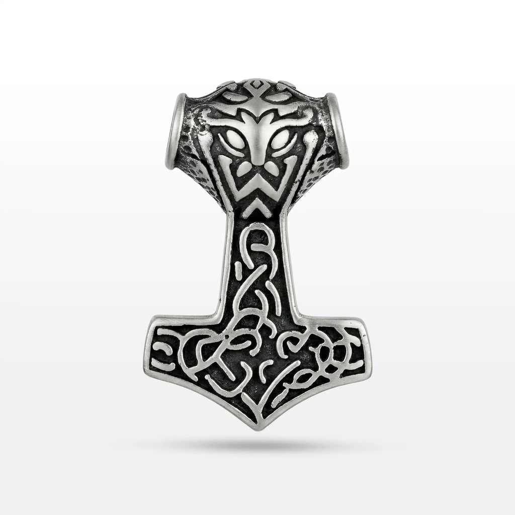 PINGENTE POLIDO MARTELO MJOLNIR