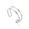 BRACELETE EM AÇO PRIME FIO DUPLO LISO