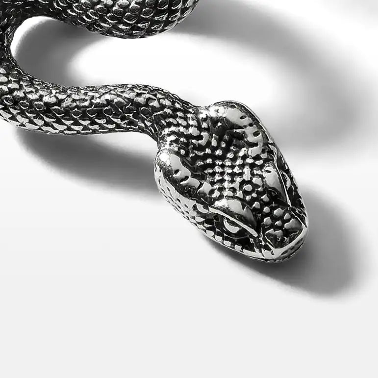 BRINCO SERPENTE EM AÇO POLIDO