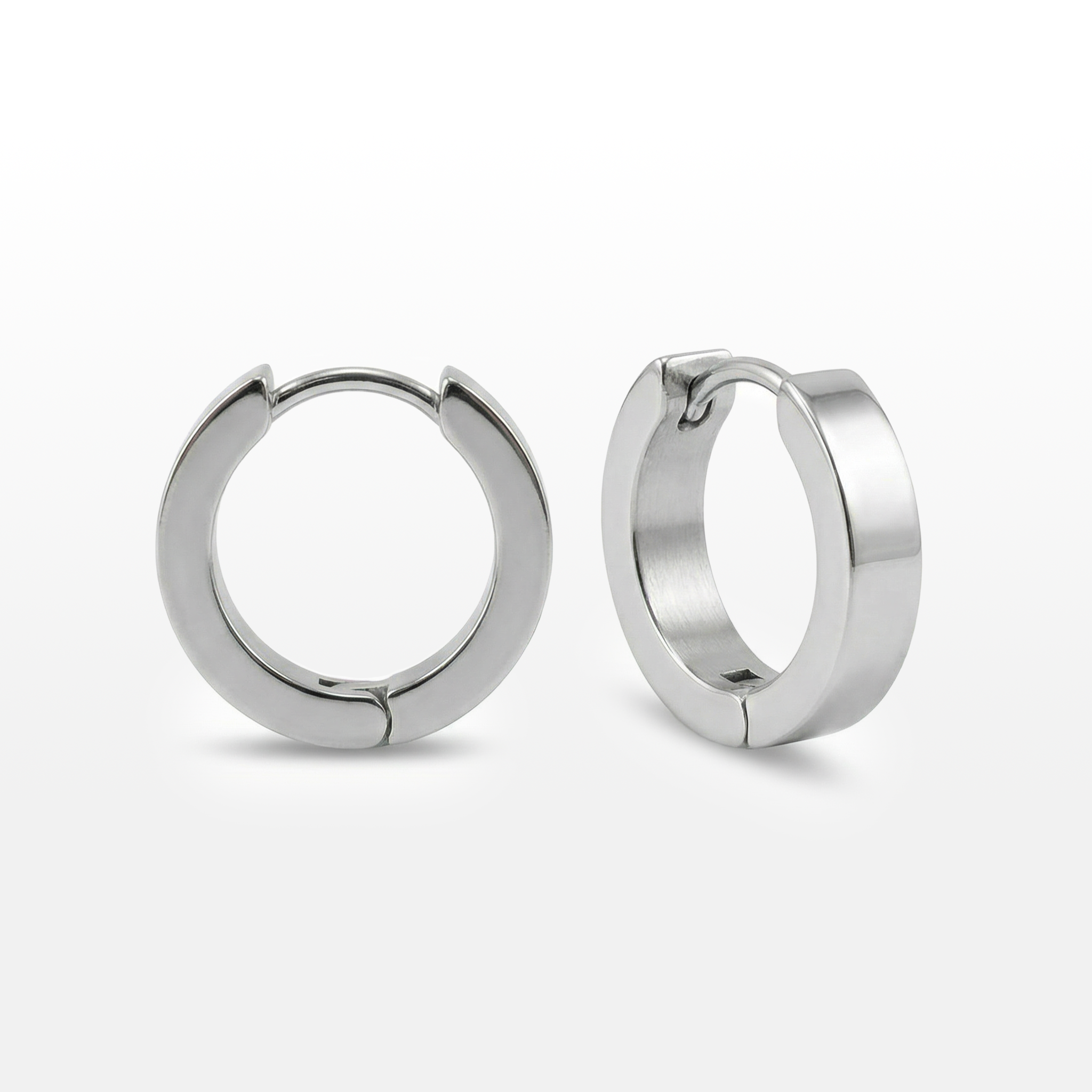 BRINCO ARGOLA AÇO POLIDO