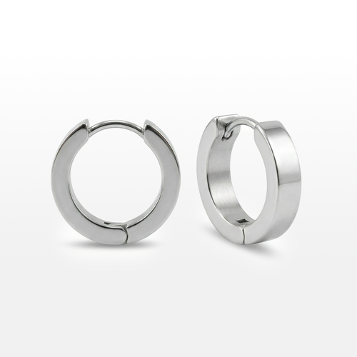 BRINCO ARGOLA AÇO POLIDO