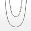 CORRENTE PRIME VENEZIANA MEIA CANA 2MM FECHO TRAVA CILÍNDRICA