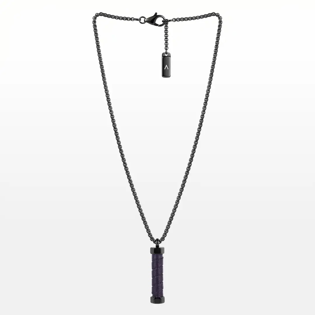 COLAR PRIME VENEZIANA PENDENTE CILÍNDRICO NÚCLEO EM CAUCCIU ESPIRAL LIMITED EDITION