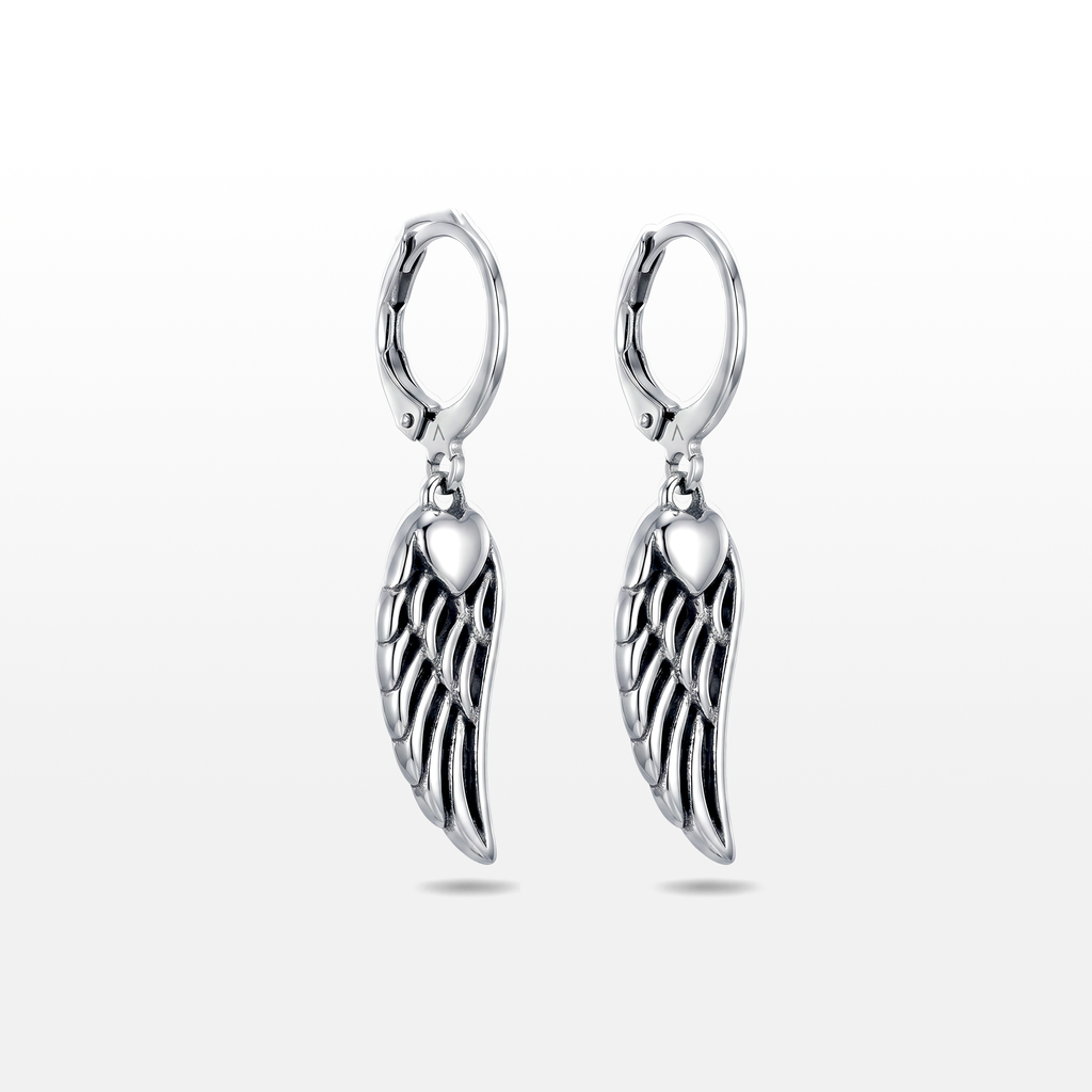 BRINCO DARK ANGEL WING ARGOLA COM PENDENTE DE ASA LIMITED EDITION