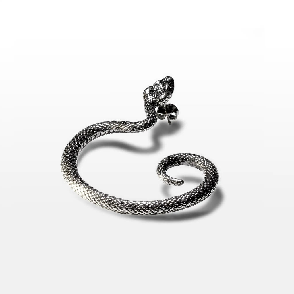 BRINCO SERPENTE EM AÇO POLIDO