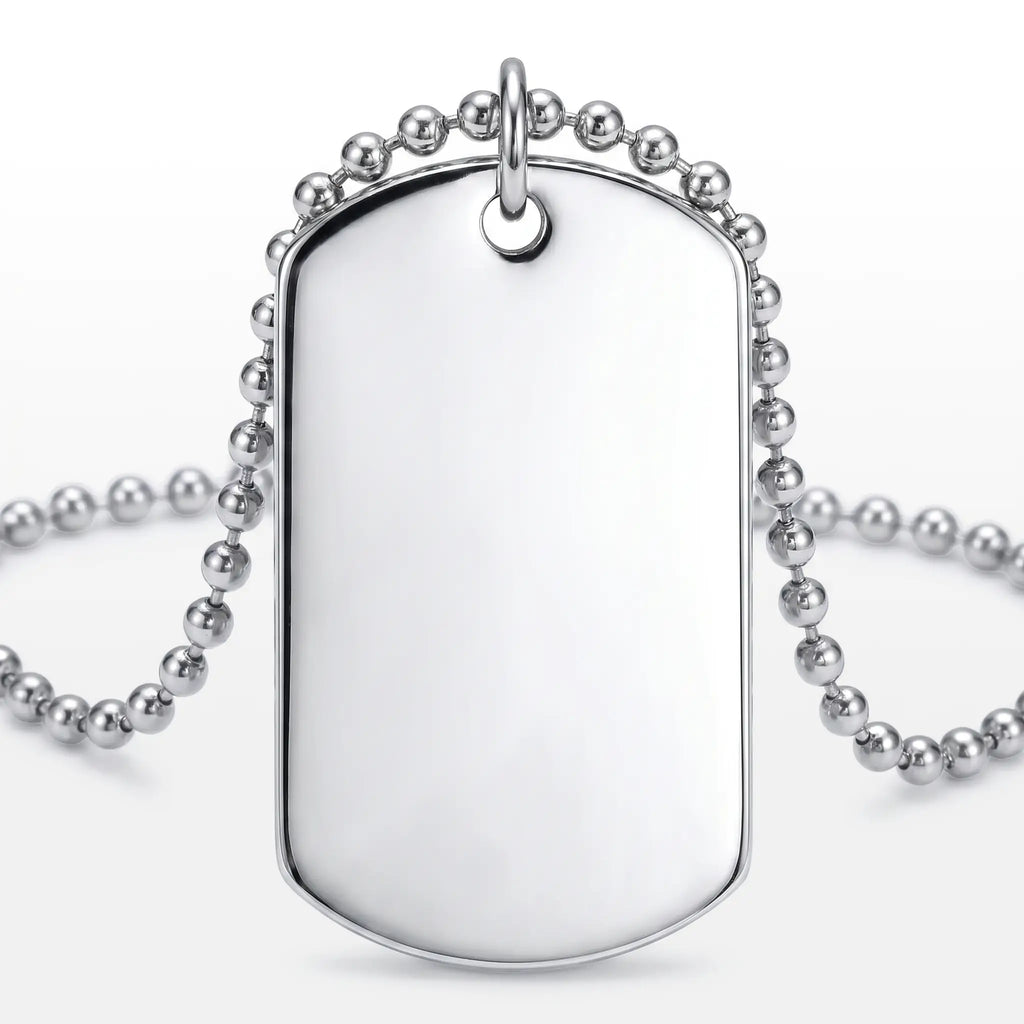 COLAR MASCULINO PLAQUINHA MILITAR