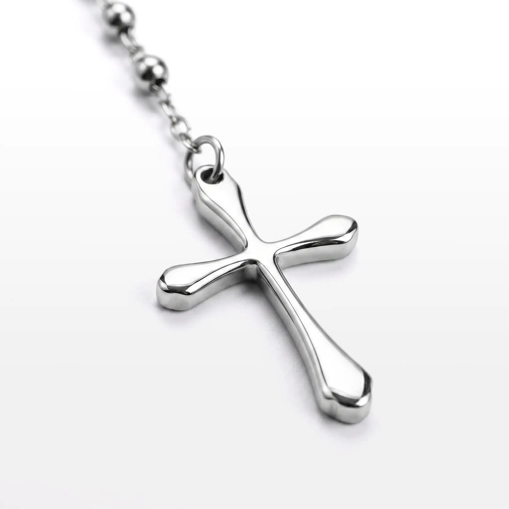 TERÇO FAITH BOLINHA PINGENTE "NOSSA SENHORA E CRUZ