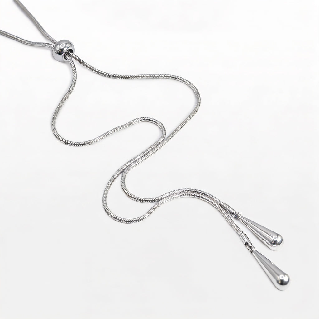 COLAR PRIME PENDENTE GOTA DUPLO
