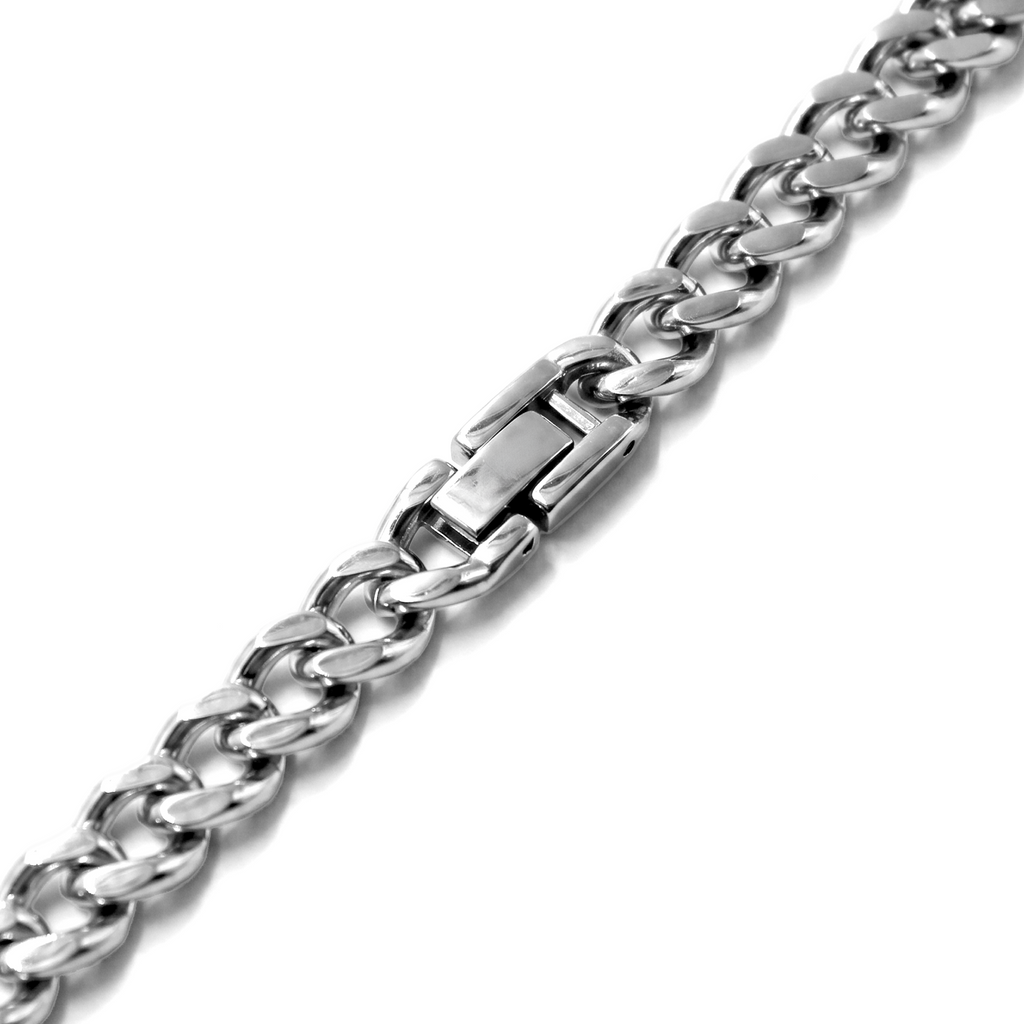 PULSEIRA GRUMET COM PLACA DE ZIRCÔNIAS 6MM