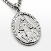 COLAR FAITH -AÇO- CORRENTE GRUMET 60CM PINGENTE "PAI ETERNO" E CRUZ FECHO LAGOSTA PREMIUM (Cópia)