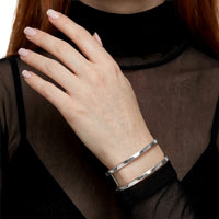 BRACELETE EM AÇO PRIME FIO DUPLO LISO