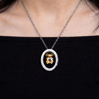 COLAR BASIC CADEADA 1,5MM MEDALHA VAZADA URSO DOURADO ZIRCÔNIA BLACK