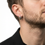 Brinco Argola Em Aço Escovado