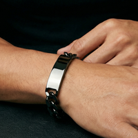 PULSEIRA GRUMET COM PLACA PERSONALIZÁVEL 13MM