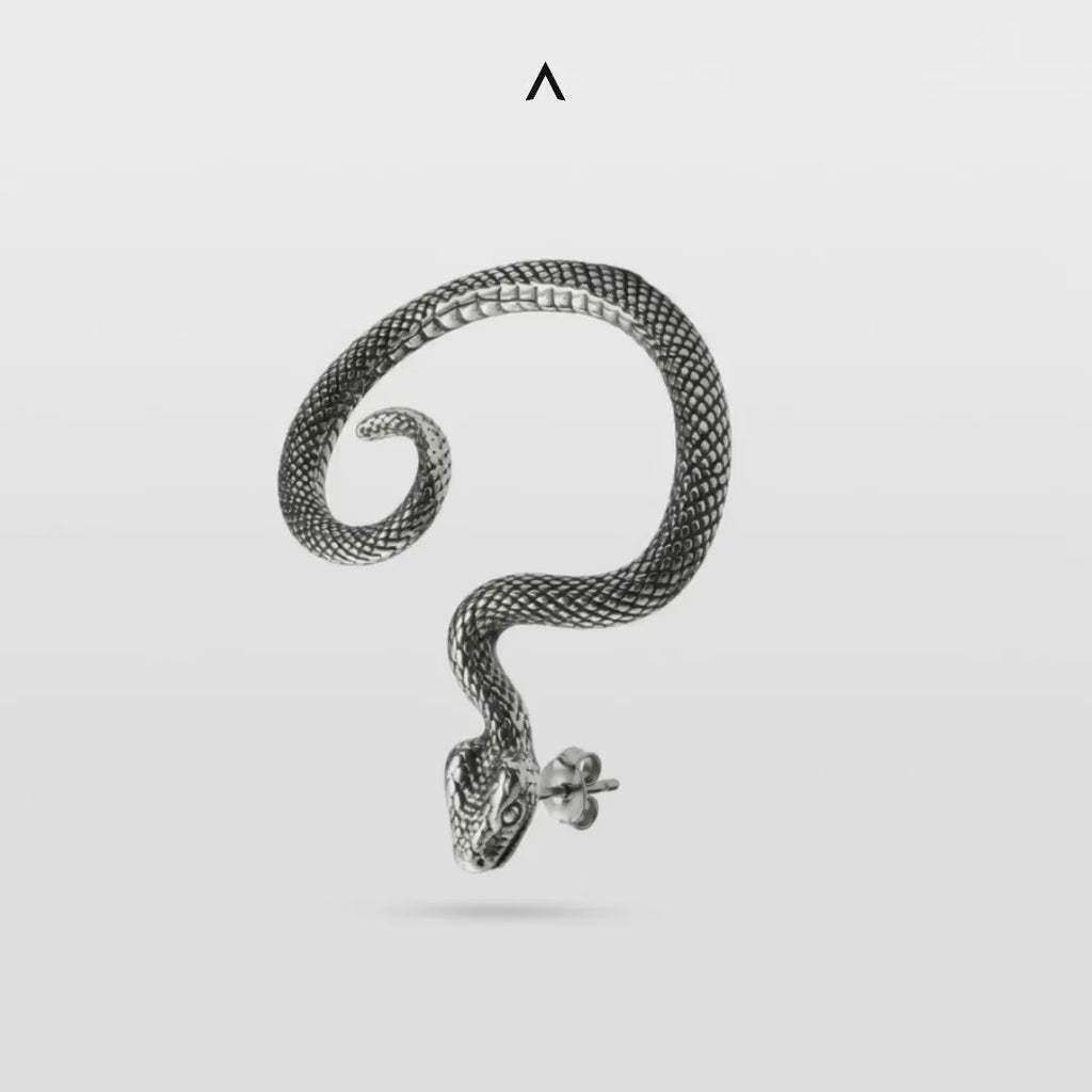 BRINCO SERPENTE EM AÇO POLIDO