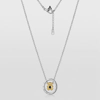 COLAR BASIC CADEADA 1,5MM MEDALHA VAZADA URSO DOURADO ZIRCÔNIA BLACK