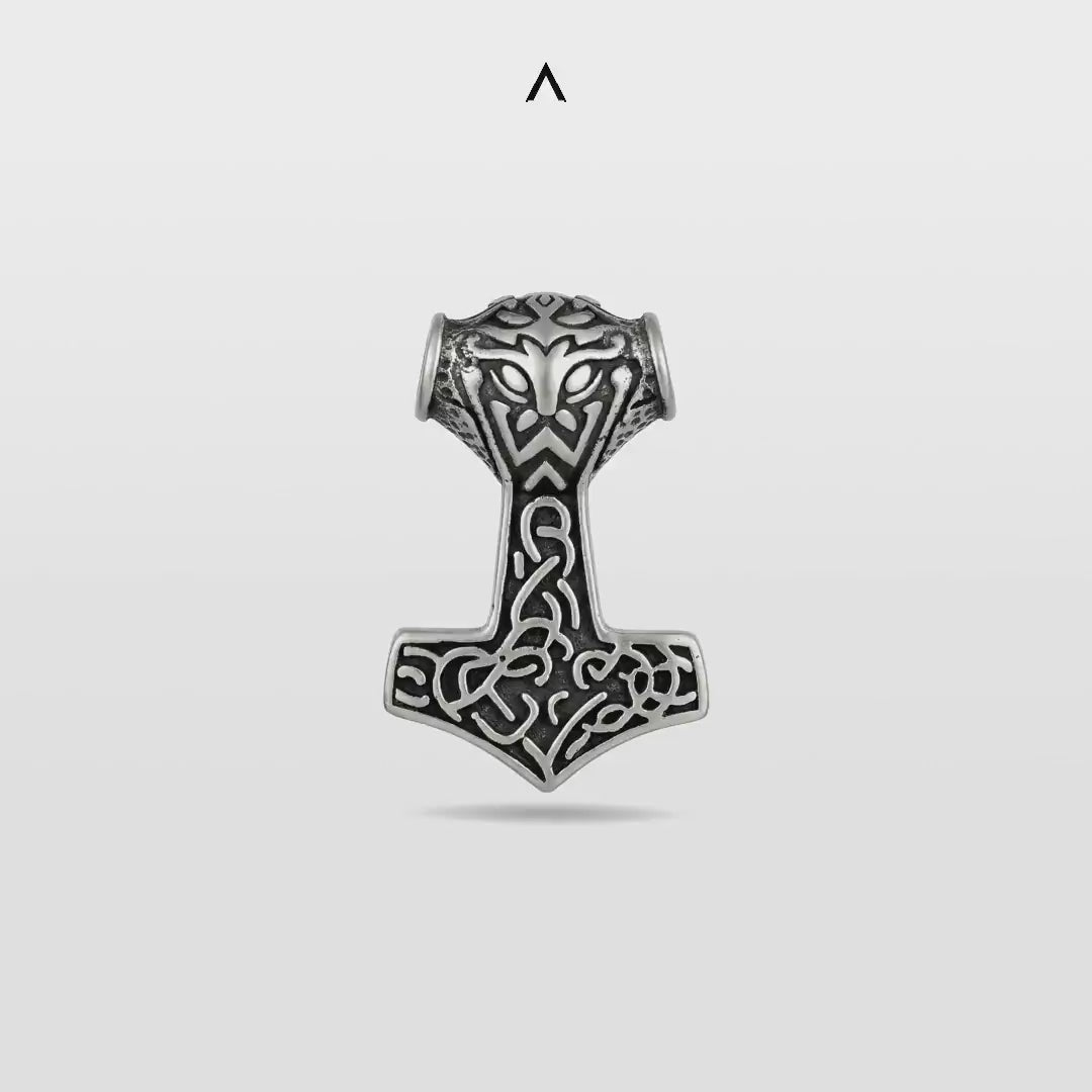 PINGENTE POLIDO MARTELO MJOLNIR