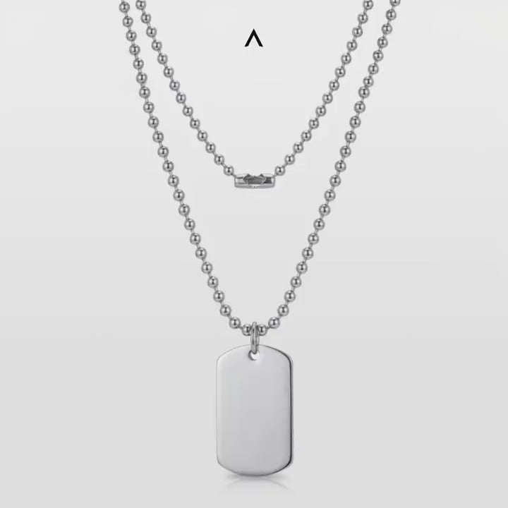 COLAR MASCULINO PLAQUINHA MILITAR