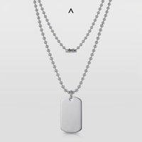 COLAR MASCULINO PLAQUINHA MILITAR