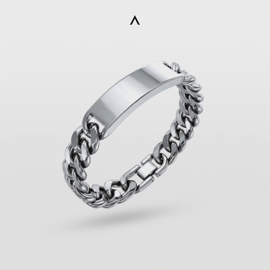 PULSEIRA GRUMET COM PLACA PERSONALIZÁVEL 13MM