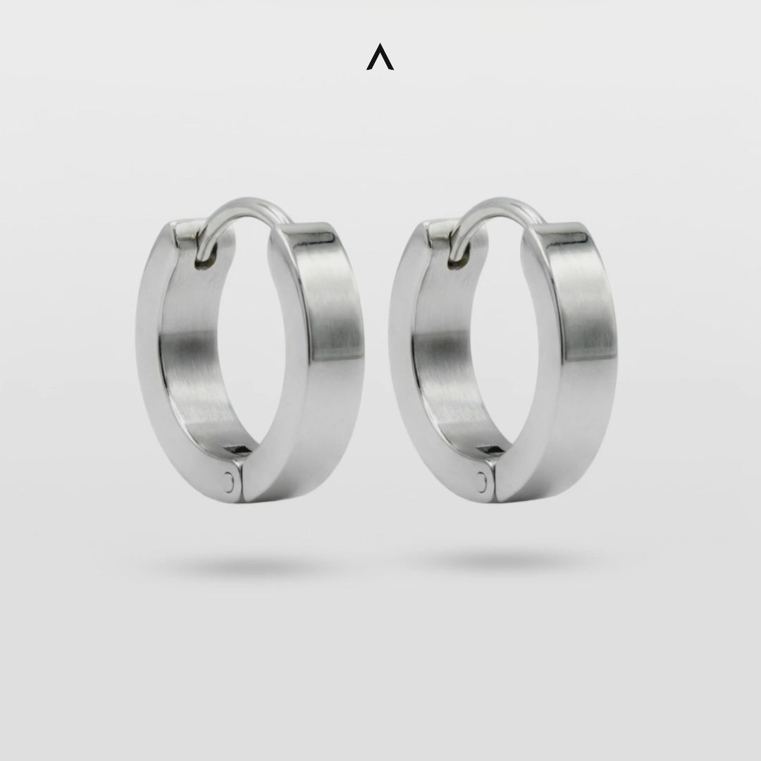 BRINCO ARGOLA AÇO POLIDO