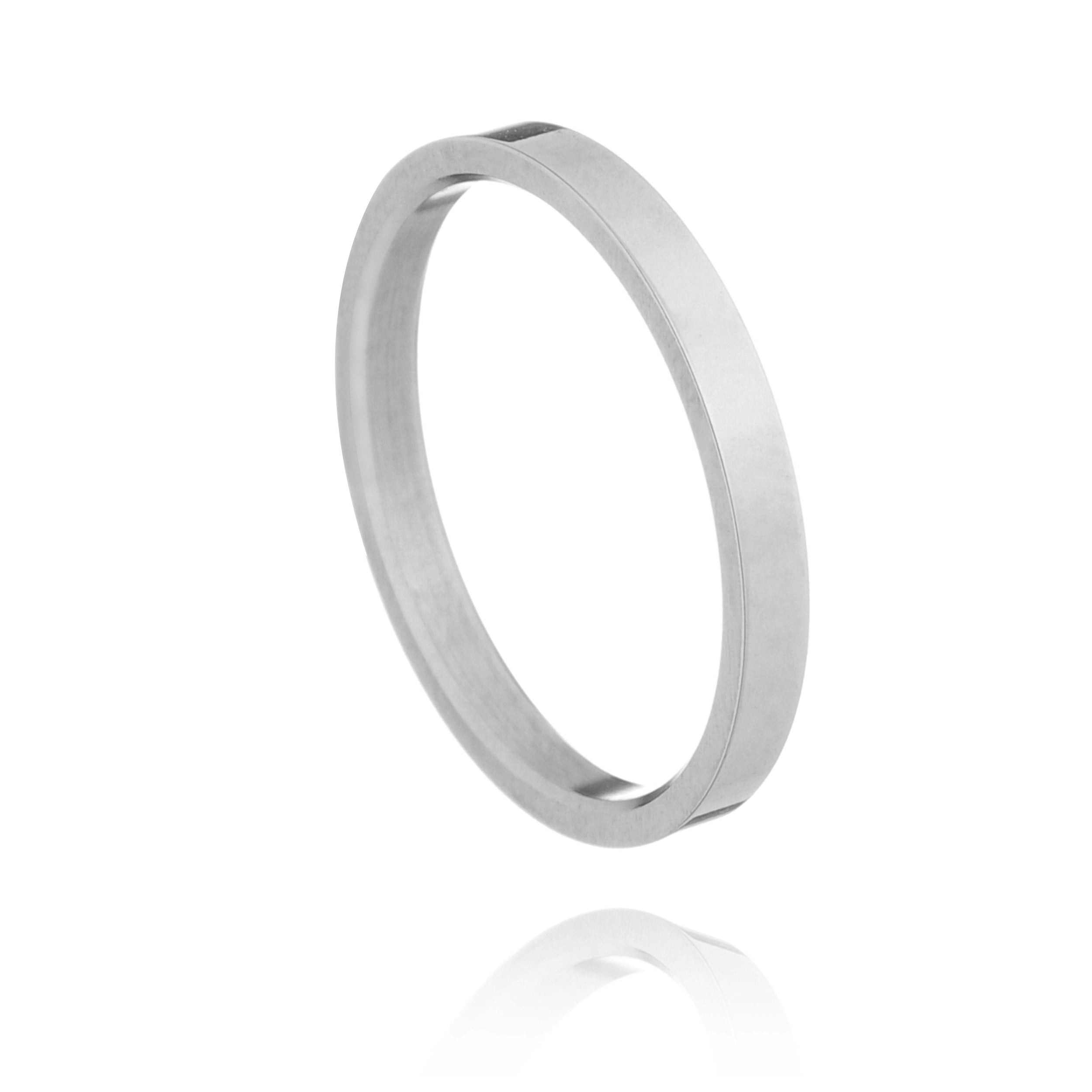 aliança basic oui aço polido 2,5mm acium